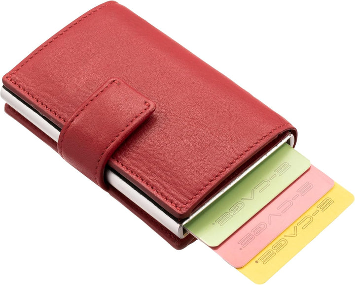 Maitre - unisex e-cage f3 c-three - Slim Wallet - Kartenportmonaie, 6,5X10 Rot