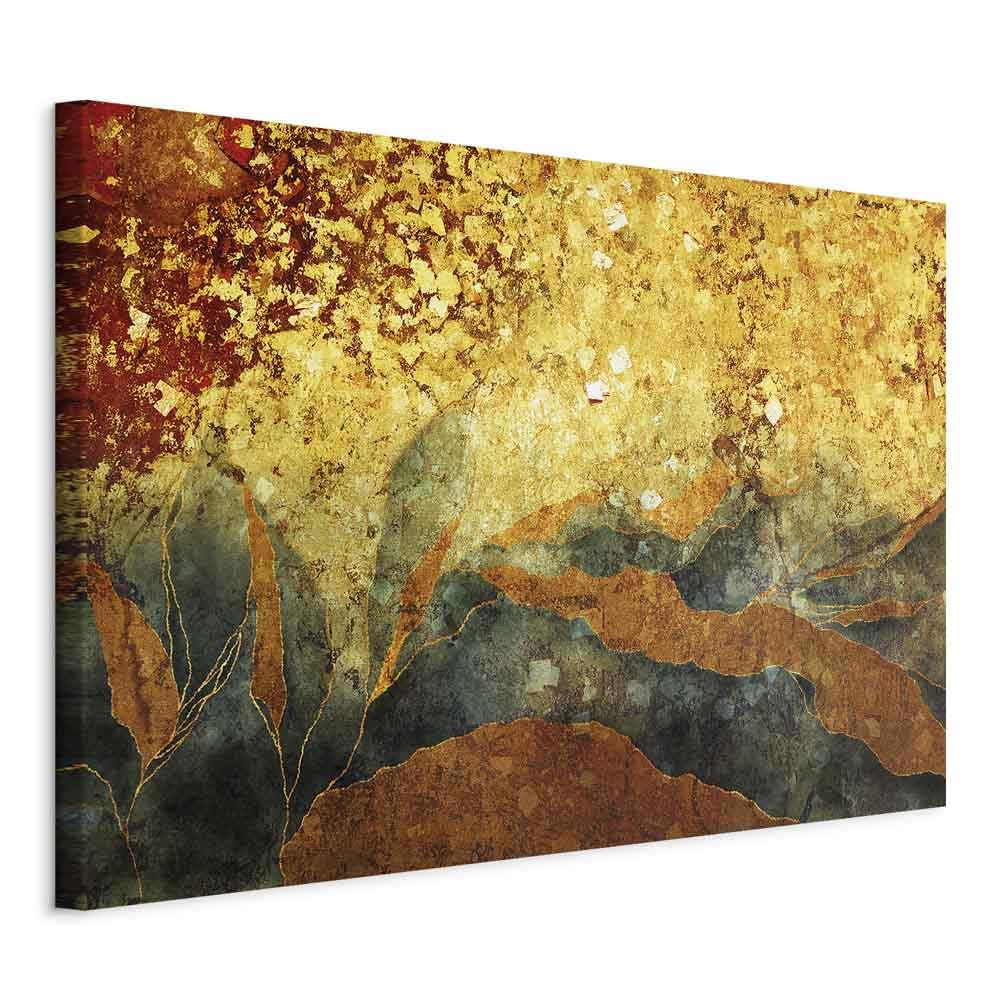murando Akustikbild Blätter 120x80 cm Bilder Akustikschaum Hochleistungsschallabsorber Schallschutz