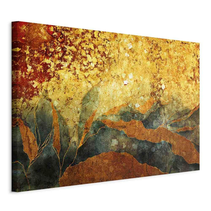 murando Akustikbild Blätter 120x80 cm Bilder Akustikschaum Hochleistungsschallabsorber Schallschutz