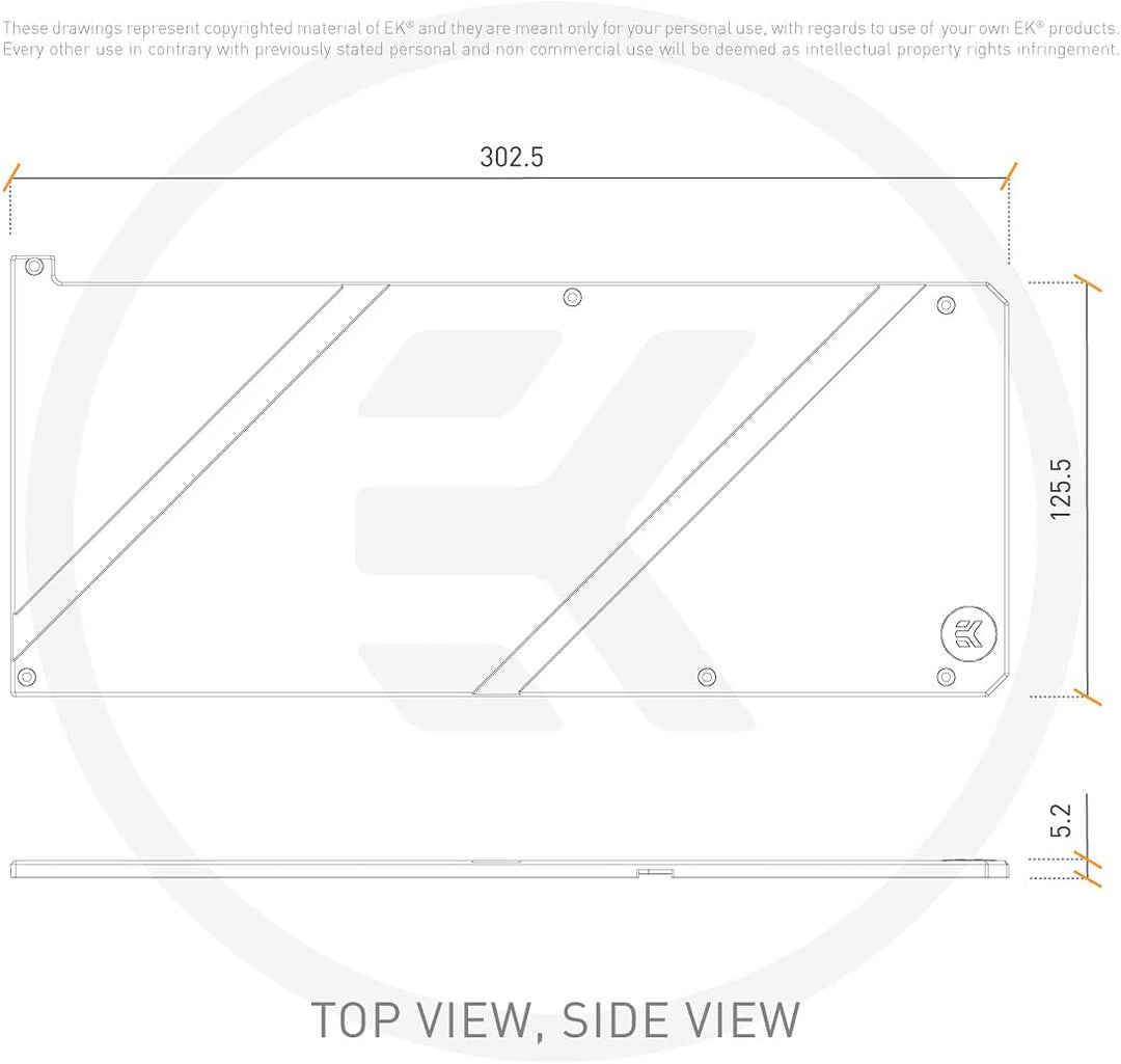 EK Water Blocks EK-Quantum Vector FTW3 RTX 3070 Backplate – Nickel