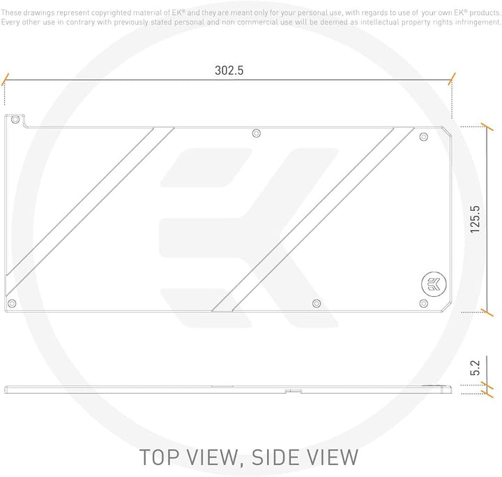 EK Water Blocks EK-Quantum Vector FTW3 RTX 3070 Backplate – Nickel