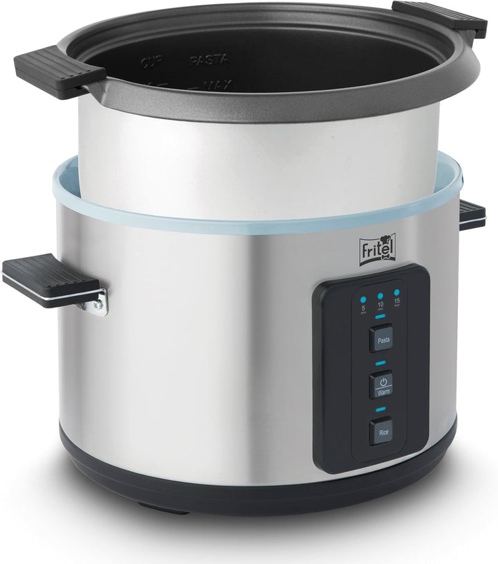 FRITEL Pasta - Reiskocher RC 1377 - Elektrischer Wasserkocher/Dampfgarer - 6 l - 1100 W - 3 Funktion