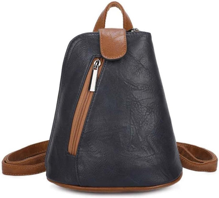 ITALYSHOP24 Damen Rucksack Schultertasche Umhängetasche BackPack Handtasche Crossover Crossbody Henk