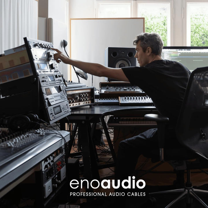 enoaudio Mogami 2534 Quad Stereo Paar (L,R) Audio Kabel | Neutrik Gold Cinch RCA - XLR male | HiFi,