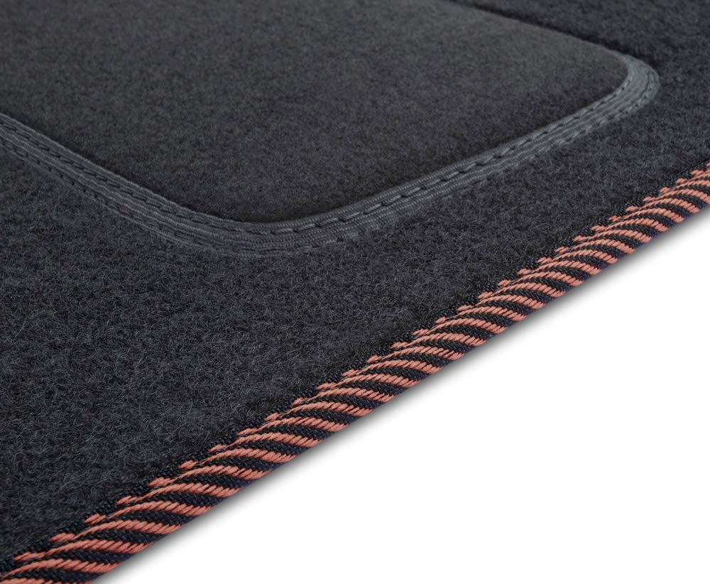 MOTOS Standard Velours-Fussmatten passend für Audi A2 1999-2005 - Standard, Gewebt, Braun fussmatten