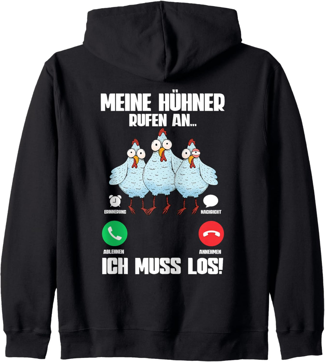 Huhn Meine Hühner Rufen An Kapuzenjacke