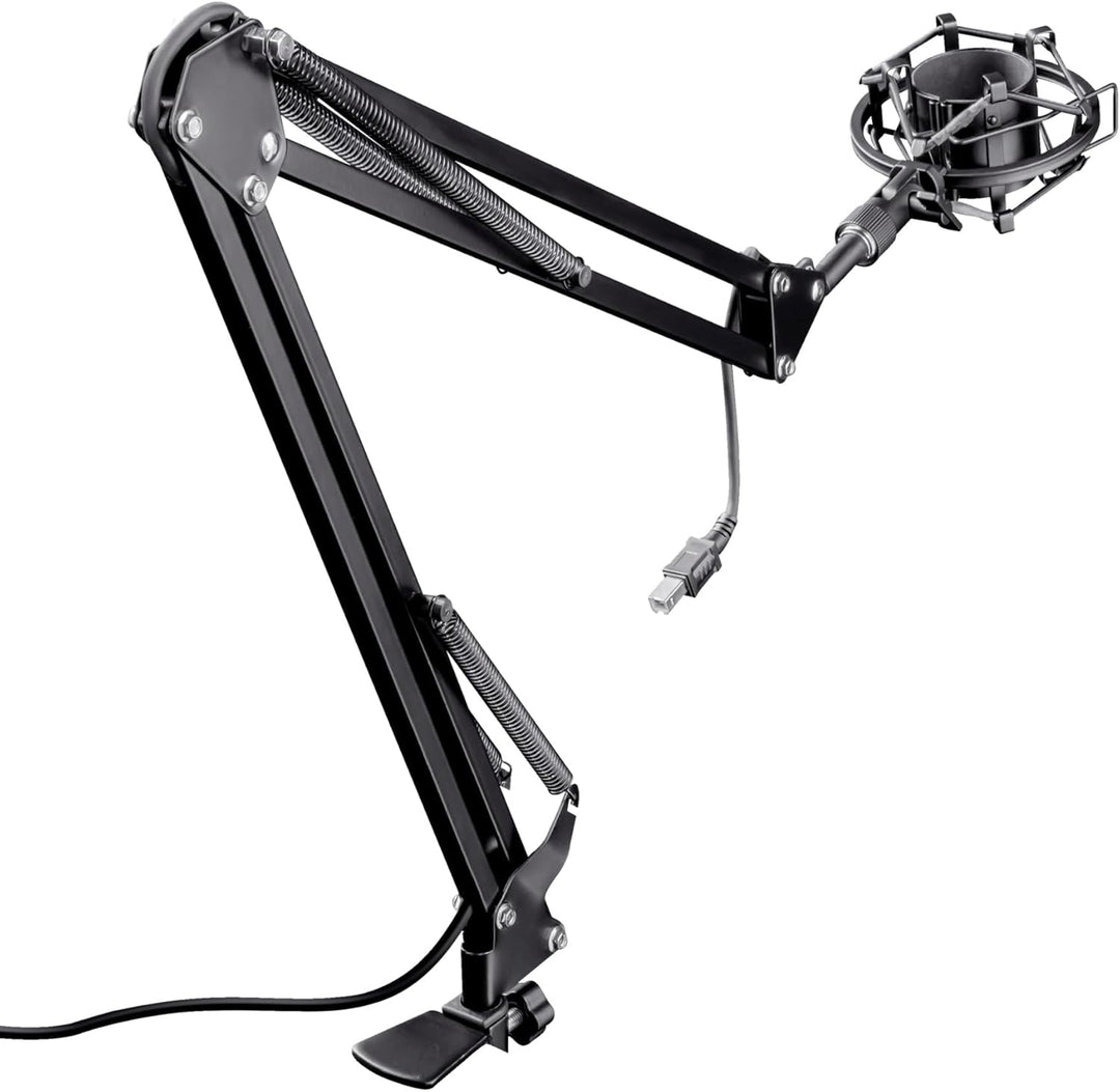 Trust Gaming GXT 253 Emita Mikrofon Arm, Mikrofonständer, Einstellbarer Tischarm, Integriertes 290 c
