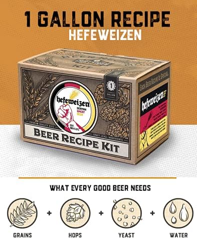 Craft A Brew Hefeweizen-Refill-Rezept-Kit; 1 Gallone; Zutaten für selbstgebrautes Bier, Hefeweizen