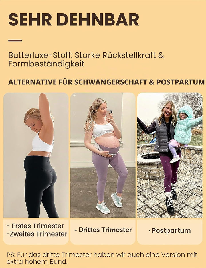 CRZ YOGA Butterluxe Damen Sport Leggings - 71cm High Waist Blickdicht Yoga Leggins Sporthose Workout