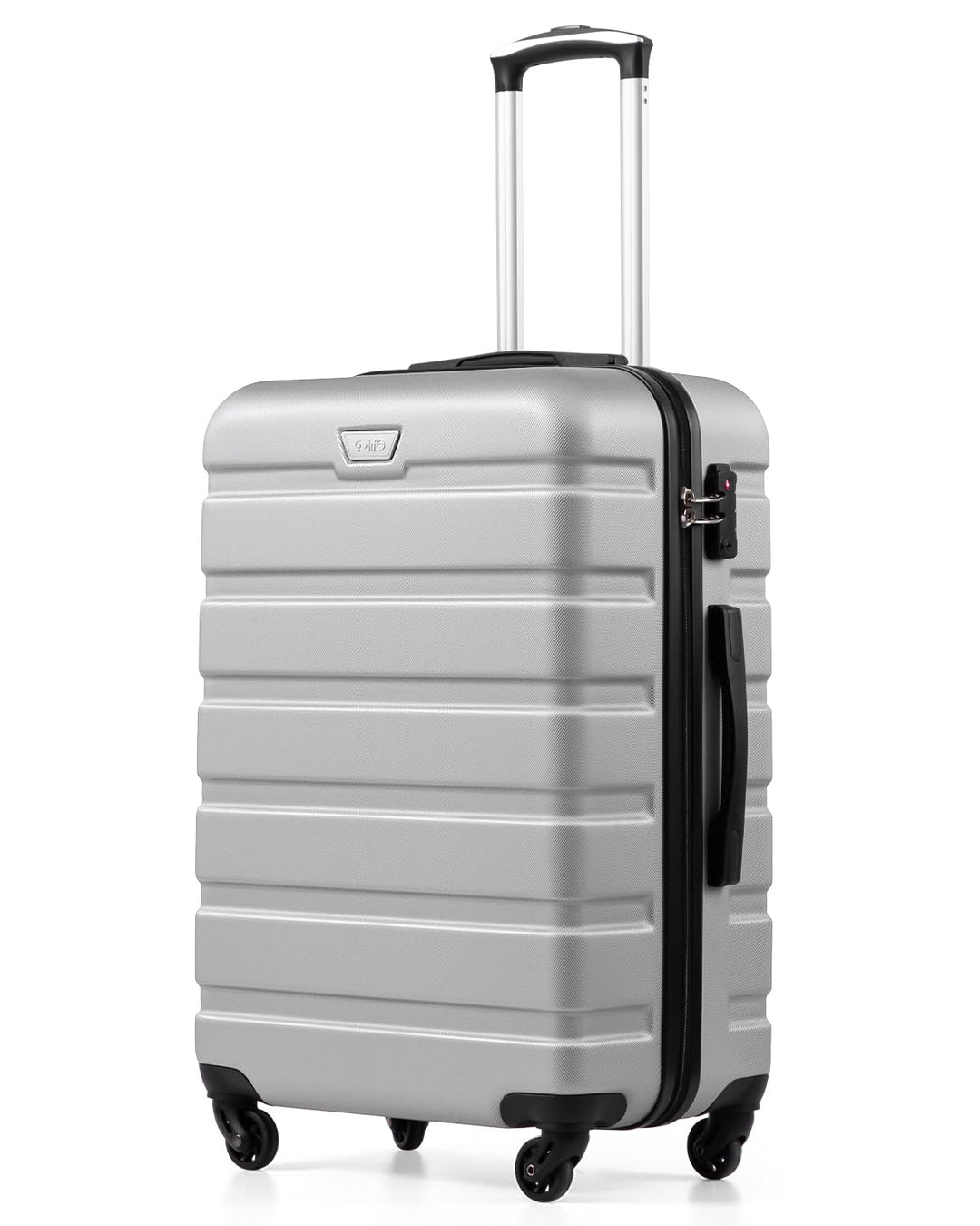 COOLIFE Koffer Gross 77cm XL, PC+ABS, Rollkoffer mit 360° Spinner Räder | TSA Zahlenschloss, Leicht