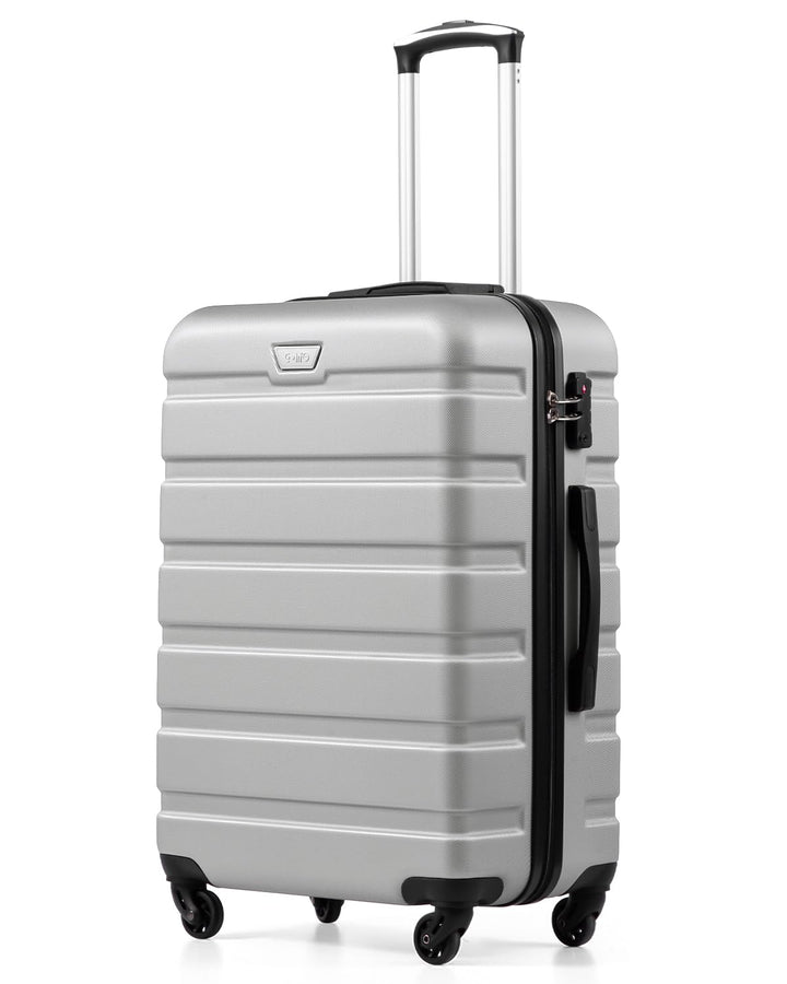 COOLIFE Koffer Gross 77cm XL, PC+ABS, Rollkoffer mit 360° Spinner Räder | TSA Zahlenschloss, Leicht