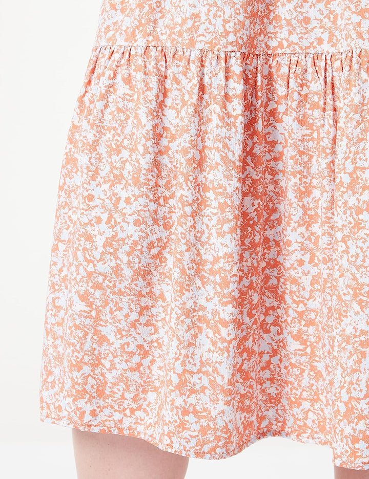 s.Oliver Damen Kleid lang, 38 Orange