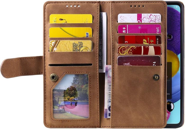Handyhülle für Samsung Galaxy S21 FE hülle Klappbar Handytasche Schutzhülle Klapphülle mit Ständer K