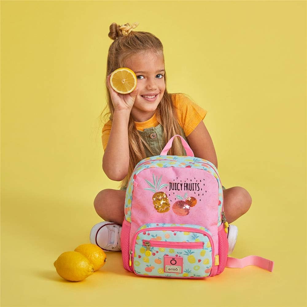 Enso Juicy Fruits Kleiner Wanderrucksack Mehrfarbig 23x28x10 cms Polyester Kleiner Rucksack, Kleiner