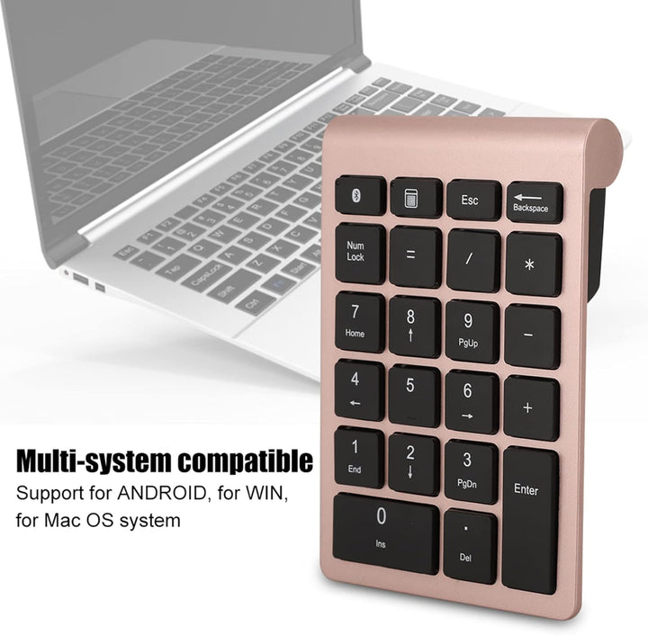 BT304 Wireless Numeric Keypad-Ergonomisch, Ultra Dünn, Kompatibel mit Bluetooth 5.0 für Android, Win