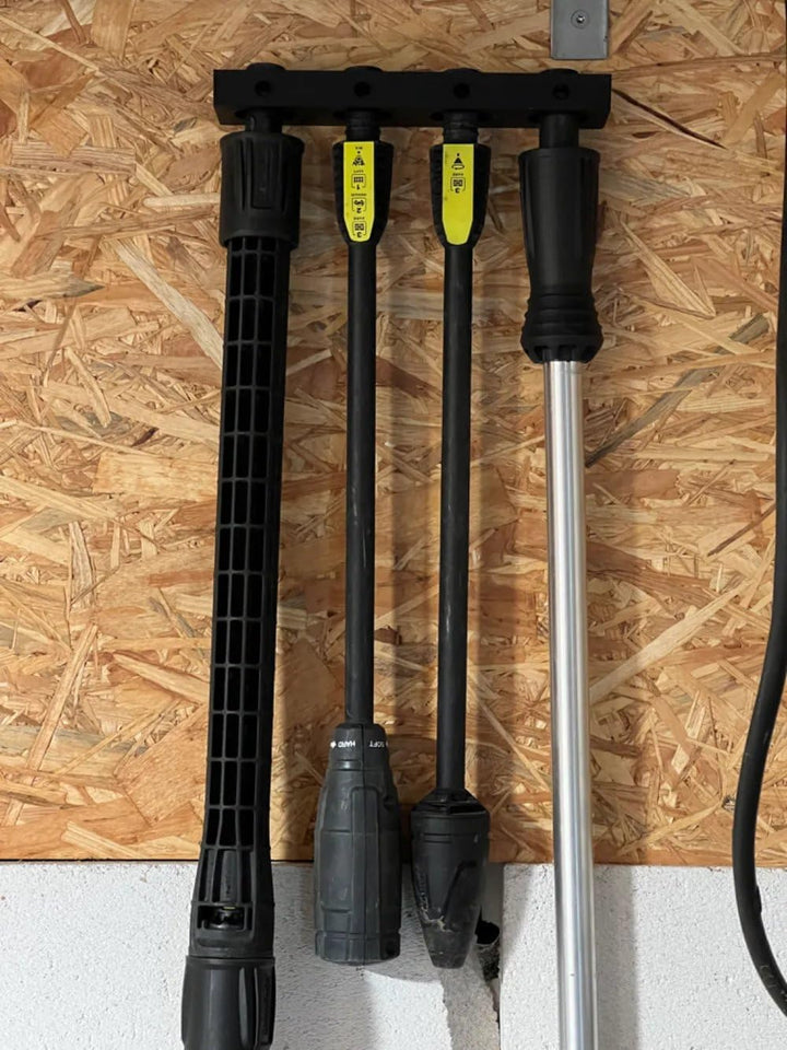 HC3D Wandhalterung für Kärcher Werkzeugköpfe, Werkzeugaufbewahrung, Wandmontage, Schwarz, 3D-Druck K