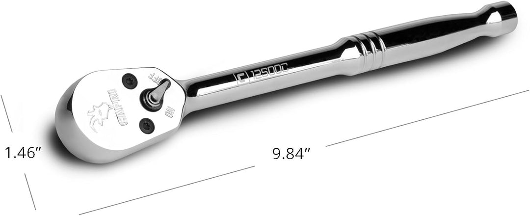 Capri Tools Knarre mit 1/2-Zoll-Antrieb, 72 Zähne, 5-Grad-Schwingbogen 1/2" Drive, 1/2" Drive