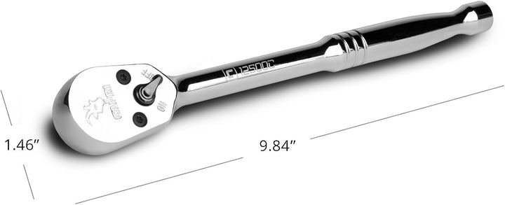 Capri Tools Knarre mit 1/2-Zoll-Antrieb, 72 Zähne, 5-Grad-Schwingbogen 1/2" Drive, 1/2" Drive