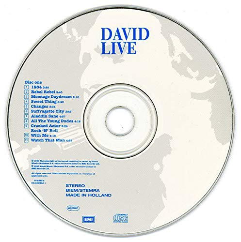 David Live, Audio-CD