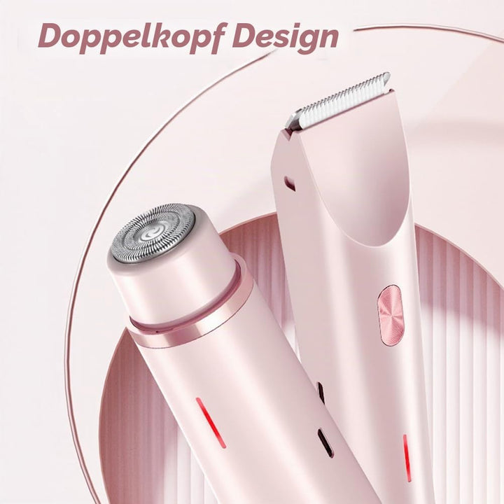 Bikini Trimmer für Frauen - Dual Head Wasserdichter Haarentfernungsrasierer, schmerzfreies Trimmen f