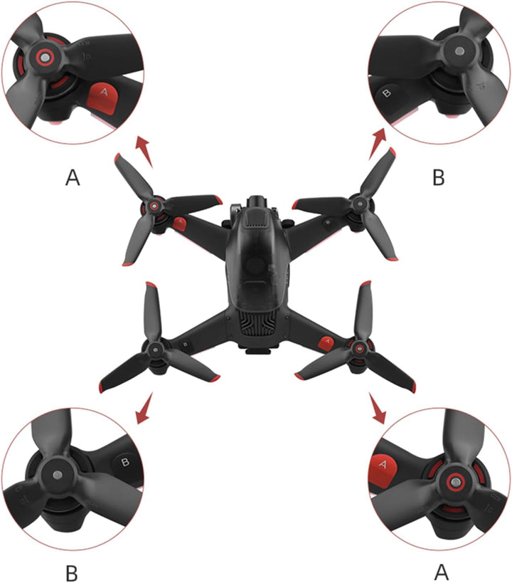 8 Stück 5328S Propeller für FPV, Leicht geräuscharm stabiler Propellerblatt Ersatzpropeller für DJI
