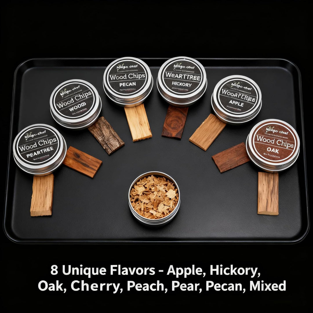 Whiskey-Holz-Räucherchips, Cocktail-Räucher-Set, Räucherchips für geräucherte Getränke, 8 Stück
