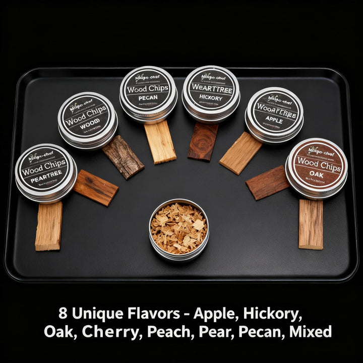 Whiskey-Holz-Räucherchips, Cocktail-Räucher-Set, Räucherchips für geräucherte Getränke, 8 Stück