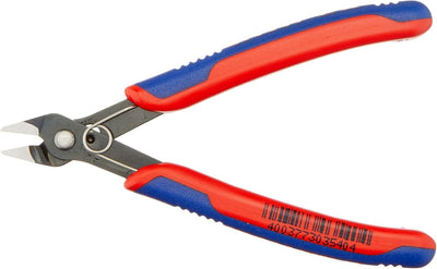 KNIPEX Crimpzange für Westernstecker, 97 51 10 & Electronic Super Knips, Elektronik-Seitenschneider