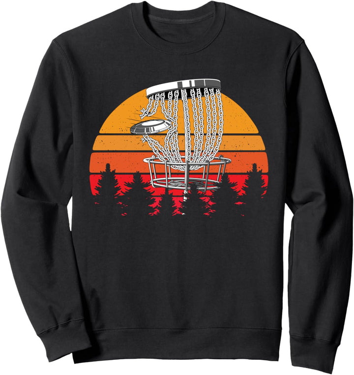 Retro Vintage Disc Golf Frisbee Disc Golfer Disc Golfing Sweatshirt
