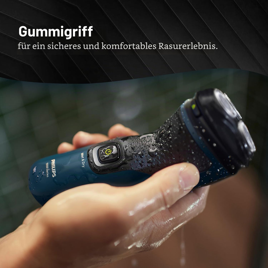 Philips Elektrorasierer für Männer, Nass- und Trockenrasur, 3D-Schwimmköpfe, 27 selbstschärfende Kli