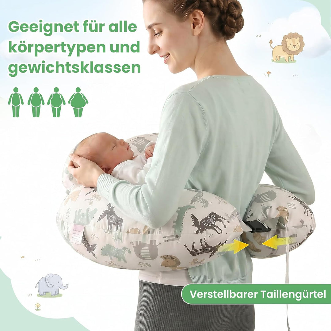 SHANNA Stillkissen XXL, Flaschenfütterung Still Kissen, Multifunktionales Nursing Breastfeeding Pill