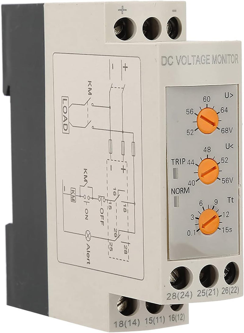 Tyenaza Überspannungs-Unterspannungsschutz - DC 12V/24V/36V/48V Überspannungs- und Unterspannungssch