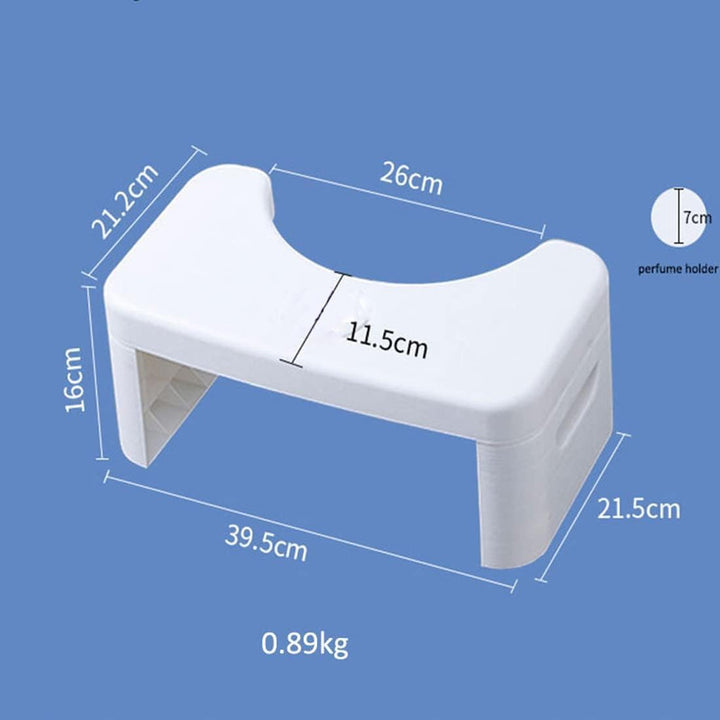 Coldcool Klappbarer Toilettenhocker, Töpfchen Tritthocker mit Duftposition, Badezimmer, Faltbarer Ko