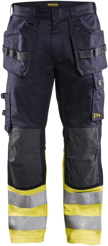 Blaklader 148915128933D108 Multinorm Inhärent Arbeitshose, Marineblau/Gelb, Grösse D108 D108 Marineb