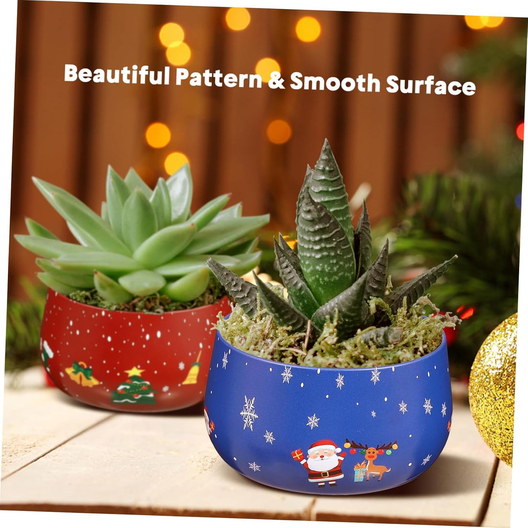 Cabilock 8stück Weihnachten Keksdose Set: Metall Weihnachtsdosen Keksdose Metall Blechdose Mit Decke