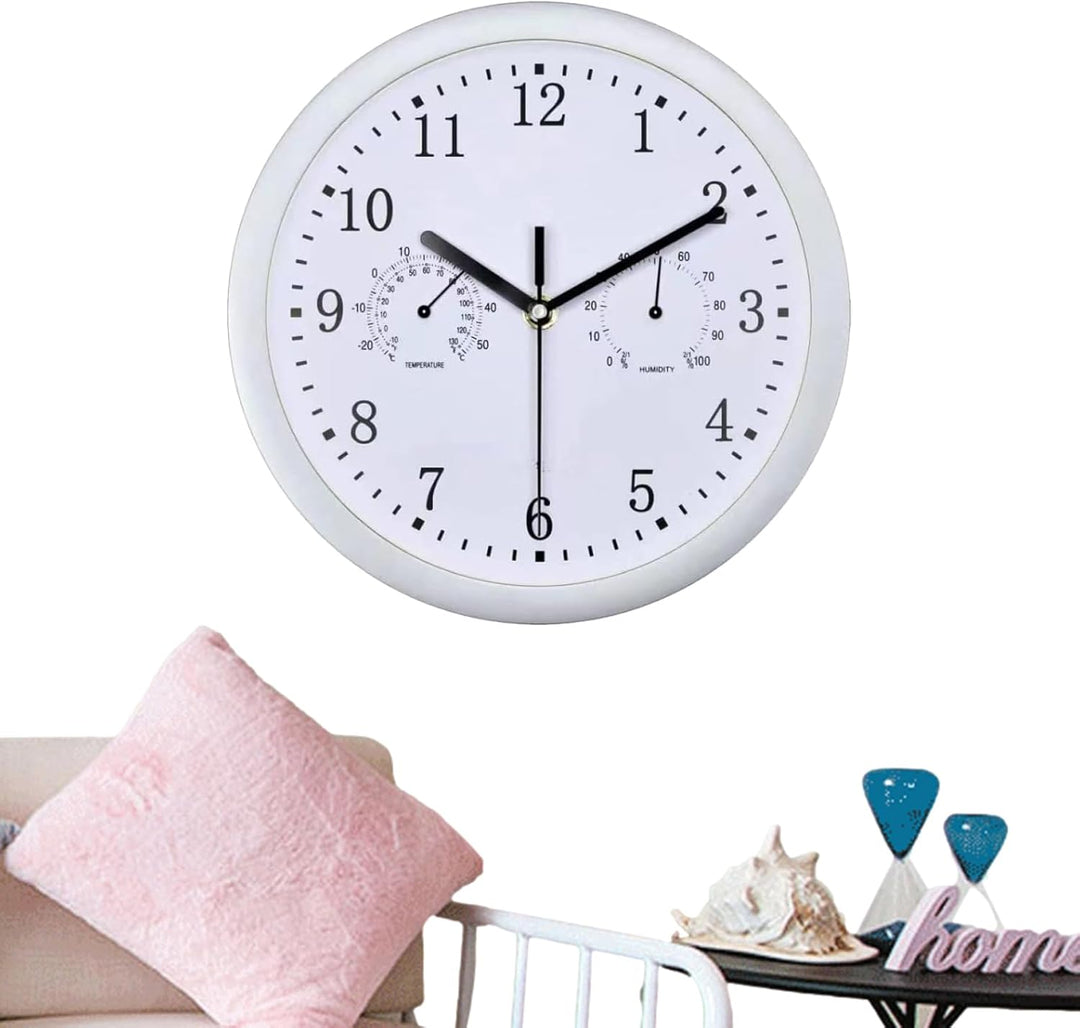 Generisch Aussenuhren Für Terrasse Garten | wasserdichte Gartenuhr Retro Design 25cm Durchmesser ABS