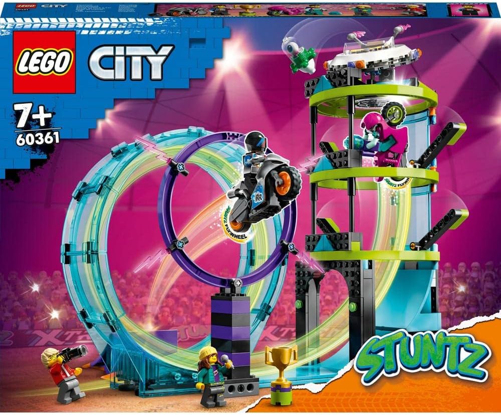 LEGO 60361 City Stuntz Ultimative Stuntfahrer-Challenge, 3in1 Stunts für 1 oder 2 Spieler Action, mi