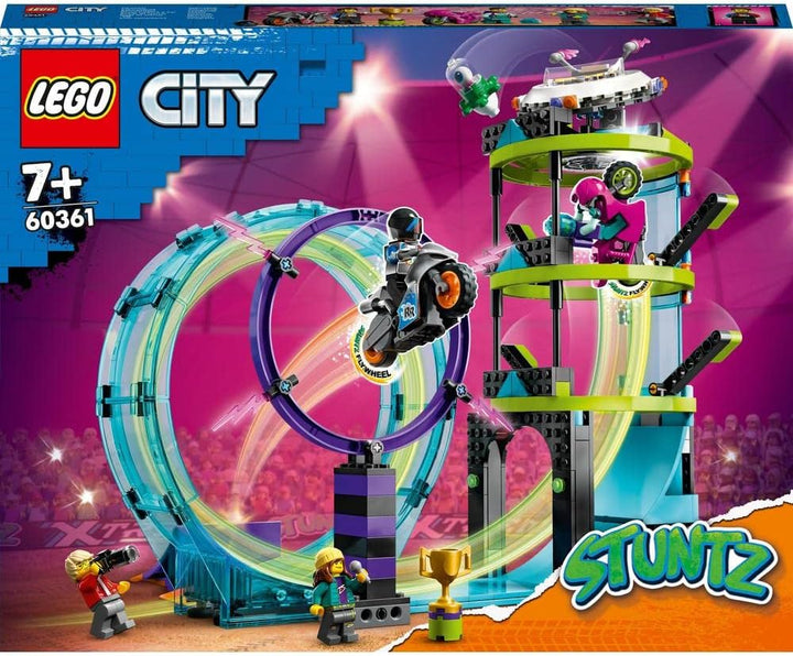 LEGO 60361 City Stuntz Ultimative Stuntfahrer-Challenge, 3in1 Stunts für 1 oder 2 Spieler Action, mi