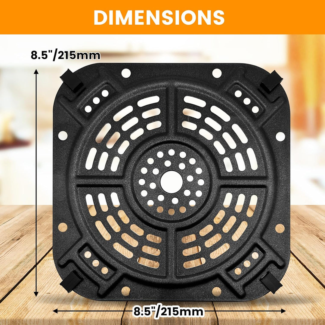 GXF Grillplatte für Heissluftfritteuse für Ninja AF140UK 4-in-1 4.7L, 21.6CM x 21.6CM Heissluftfritt