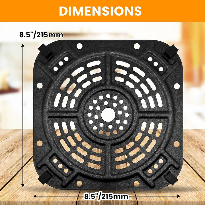 GXF Grillplatte für Heissluftfritteuse für Ninja AF140UK 4-in-1 4.7L, 21.6CM x 21.6CM Heissluftfritt