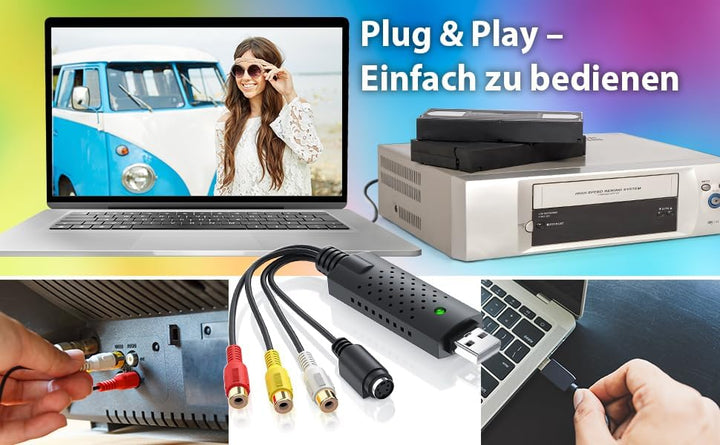 Videokassetten Digitalisieren - analog Audio und Video Konverter - VHS Kassetten digitalisieren - vo