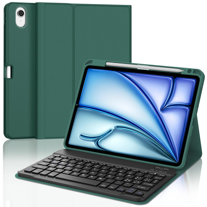 FOGARI Tastatur für iPad Air 11 M3 2025/M2 2024, Italienische Tastatur, abnehmbare Bluetooth-Schutzh