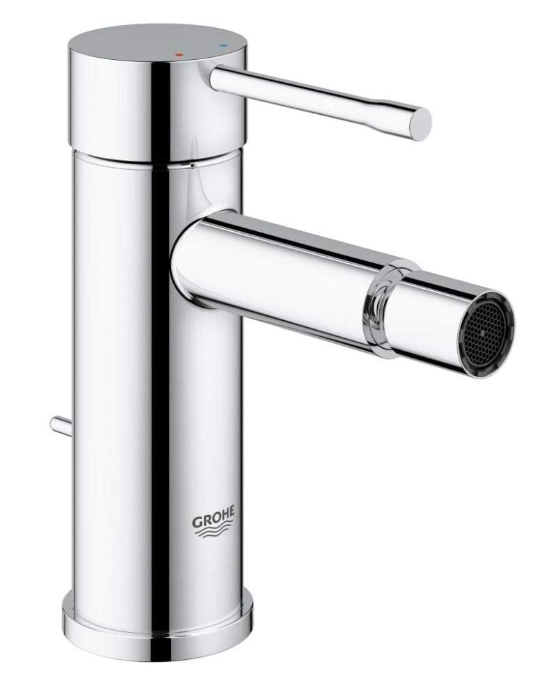 GROHE Essence New - Einhand-Bidetbatterie (Bedienungshebel aus Metall, mit Temperaturbegrenzer, Kuge