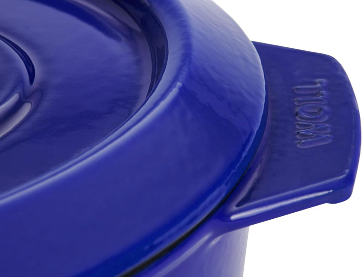 Woll Iron Bräter mit Deckel und Silikongriffen - Induktiv -, 34 x 26 cm, 12,5 cm hoch, 7,5l - Geeign