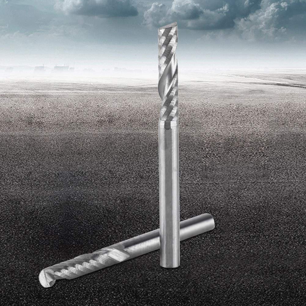 10 Stücke Hartmetall Spiral-fräser Einzelne Flöte Fräser CNC Fräser 4mm Schaft Zubehör Werkzeuge MEH