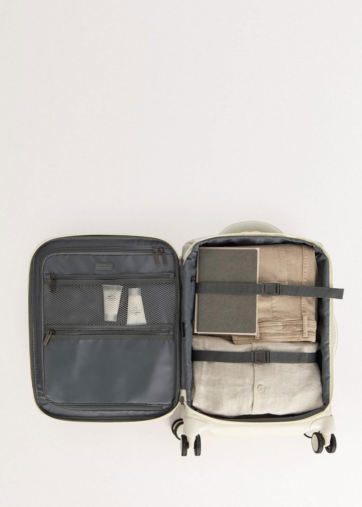 CREATE / Luggage Studio Soft/Polyester Soft Koffer Cremeweiss / 47x25.5x65cm / TSA Vorhängeschloss,