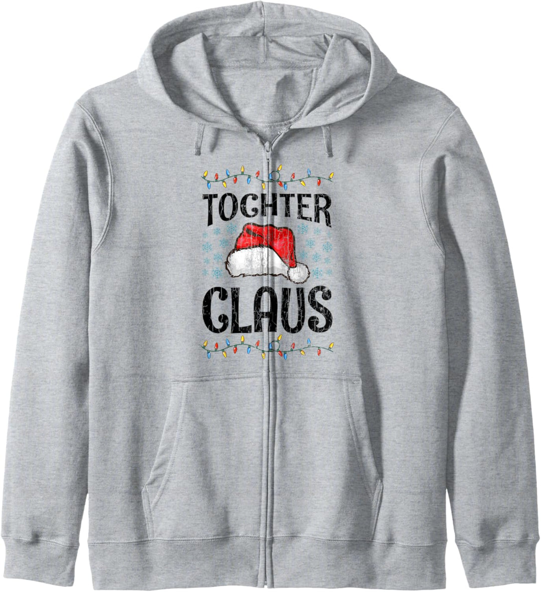 Tochter Claus Lustiges Weihnachts-Geschenk Familien Kapuzenjacke