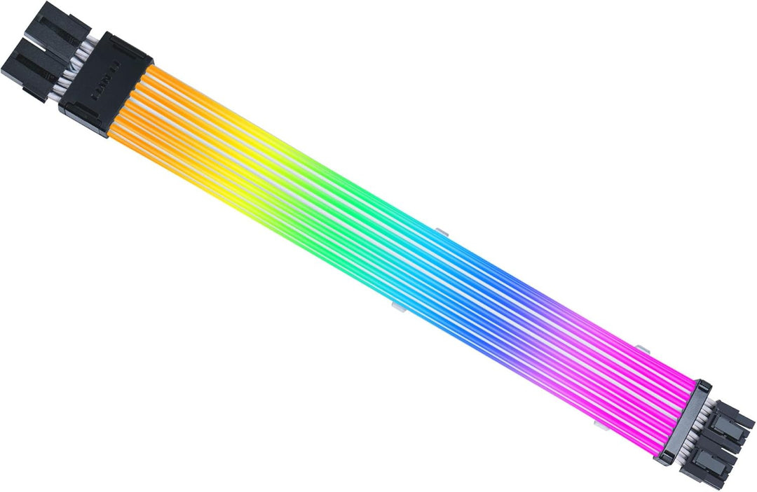 Lian Li Strimer Wireless GPU 2x6+2-Pin RGB Verlängerungskabel – 116 adressierbare LEDs, kabellose 2,