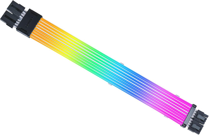 Lian Li Strimer Wireless GPU 2x6+2-Pin RGB Verlängerungskabel – 116 adressierbare LEDs, kabellose 2,