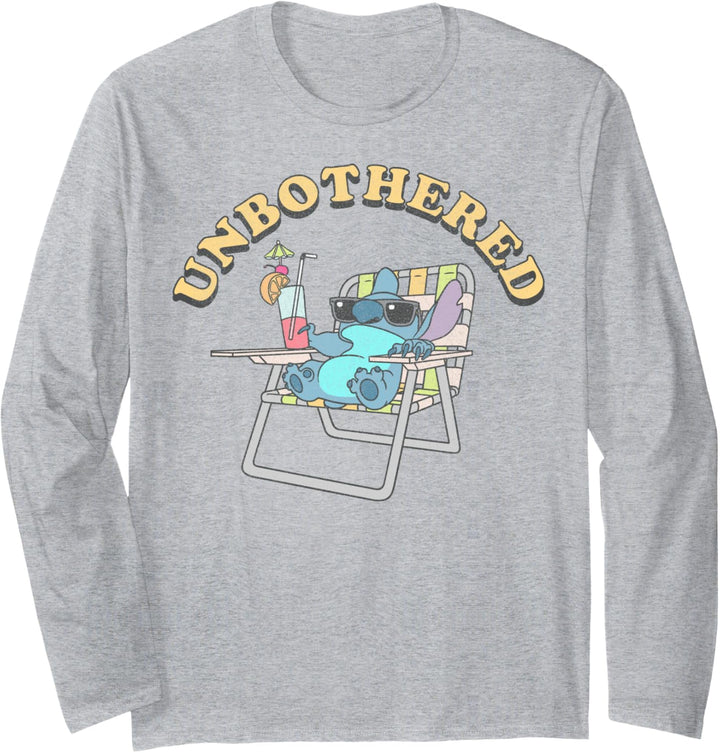 Disney Lilo & Stitch Unbothered Stitch Langarmshirt
